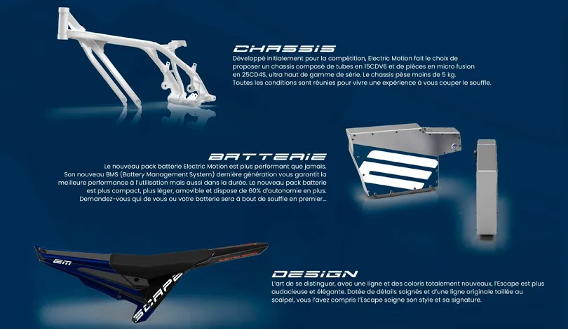 brochure moto electrique escape