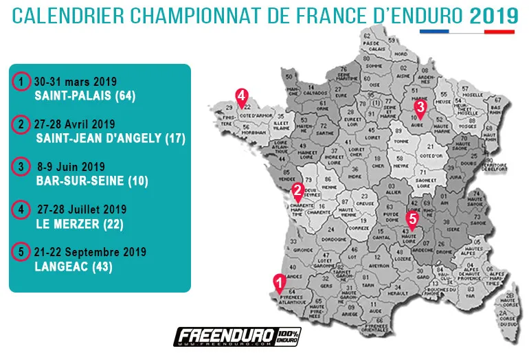 calendrier enduro france 2019