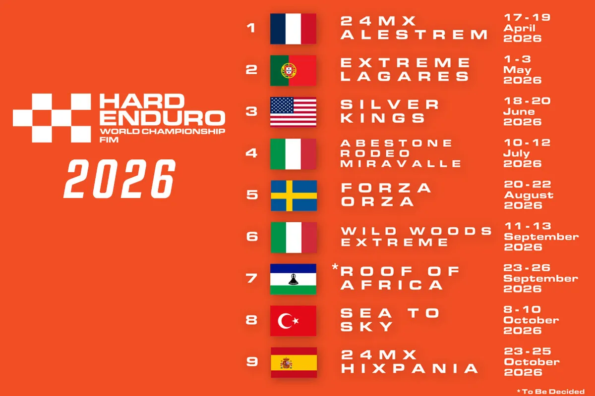 Calendrier FIM Hard Enduro 2026