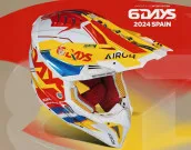 Le casque Airoh Aviator 3, 6 DAYS Espagne 2024 Le casque Airoh Aviator 3, 6 DAYS Espagne 2024