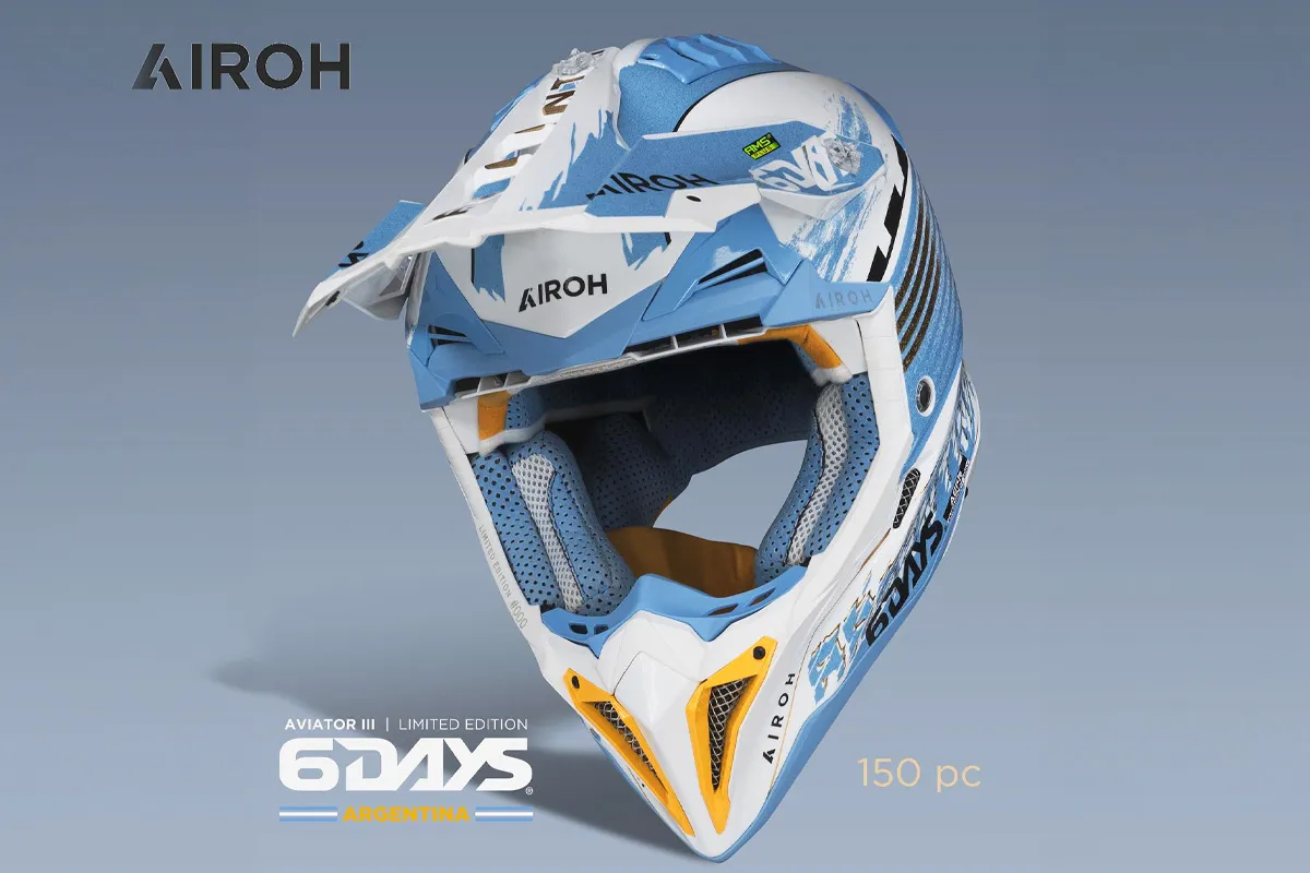 casque Airoh Aviator 3 Six Days Argentina 2023