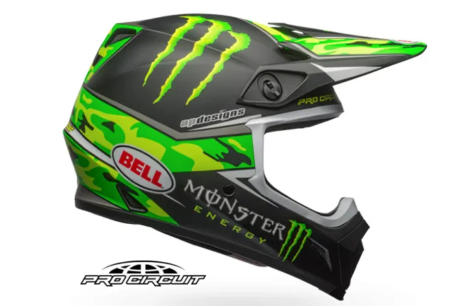 Le MX-9 en version Pro Circuit Replica Camo Green casque moto bell MX9 2018 procircuit
