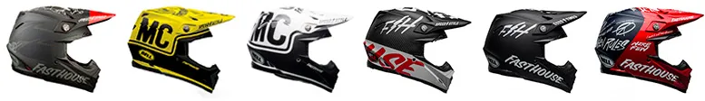 Les différentes séries limitées Bell Moto-9 signées Fasthouse à base de coloris plutôt sobres mais avec des looks assez uniques casque motocross BELL fasthouse 2019