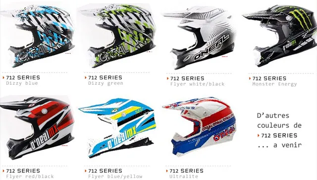 Les casques Oneal MX 2012