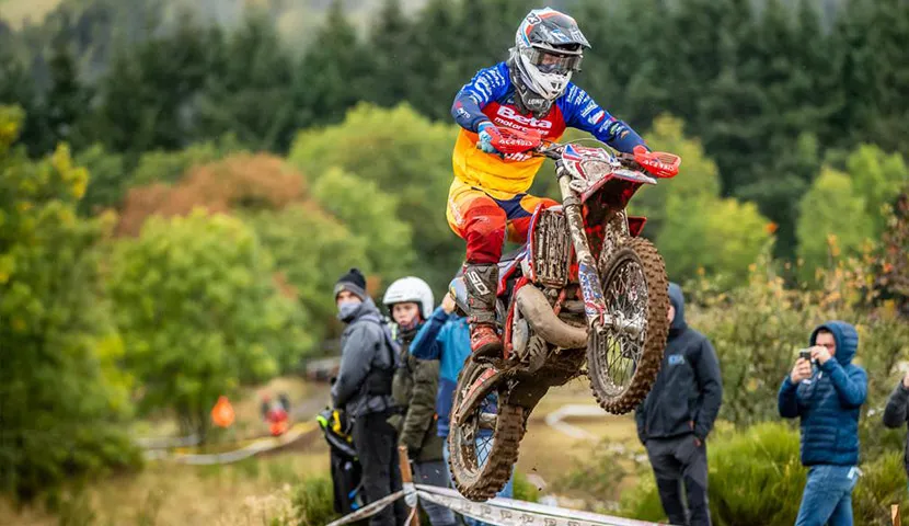 Christophe Charlier 3ème en E2 charlier enduro saint agreve J1 2020