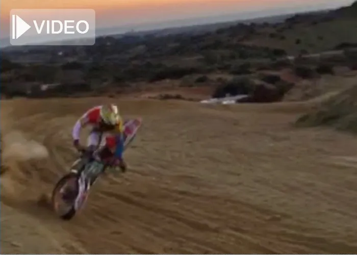vidéo chute moto enduro