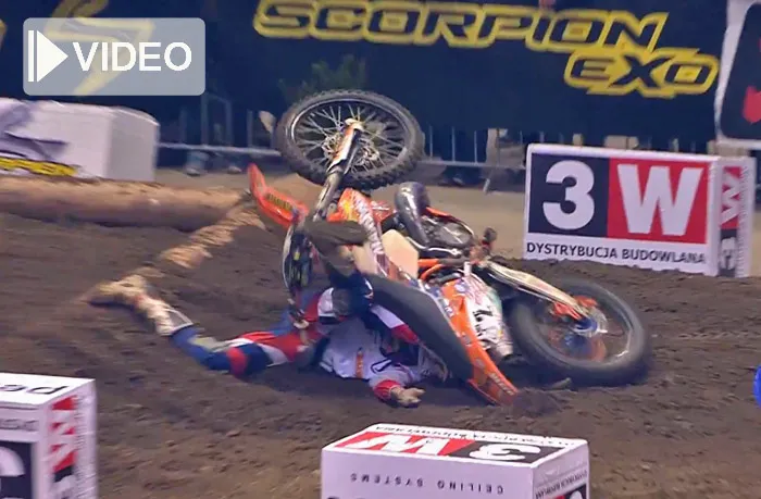 Cody Webb chutte enduro