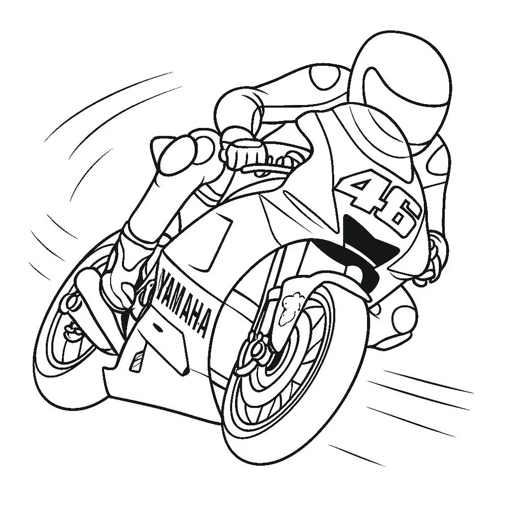 coloriage Yamaha R1