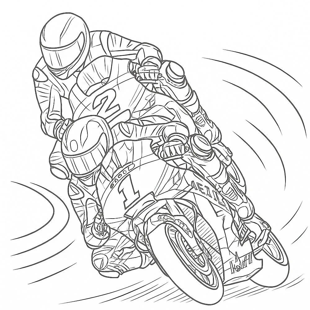 coloriage motoGP