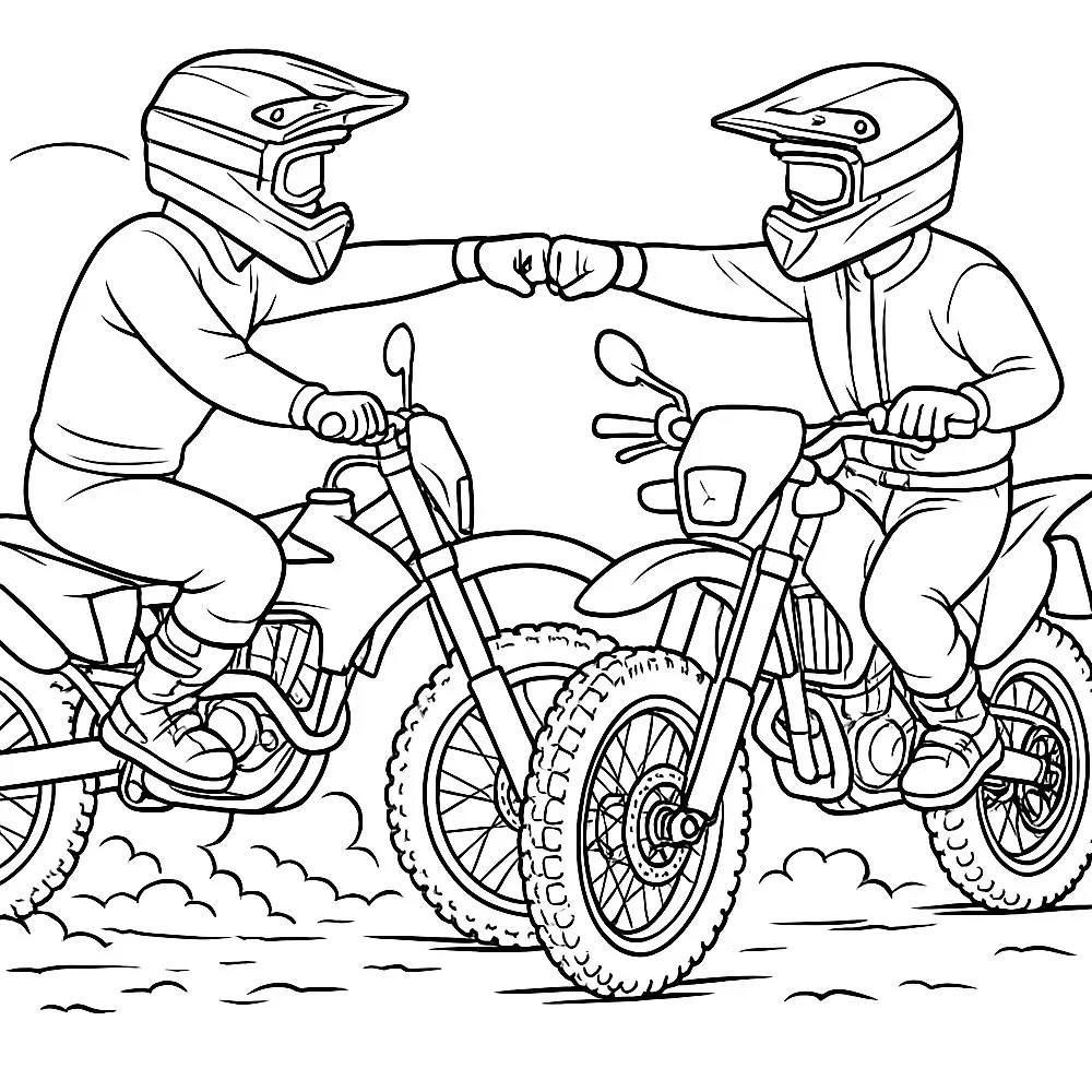 Pilote d'enduro moto