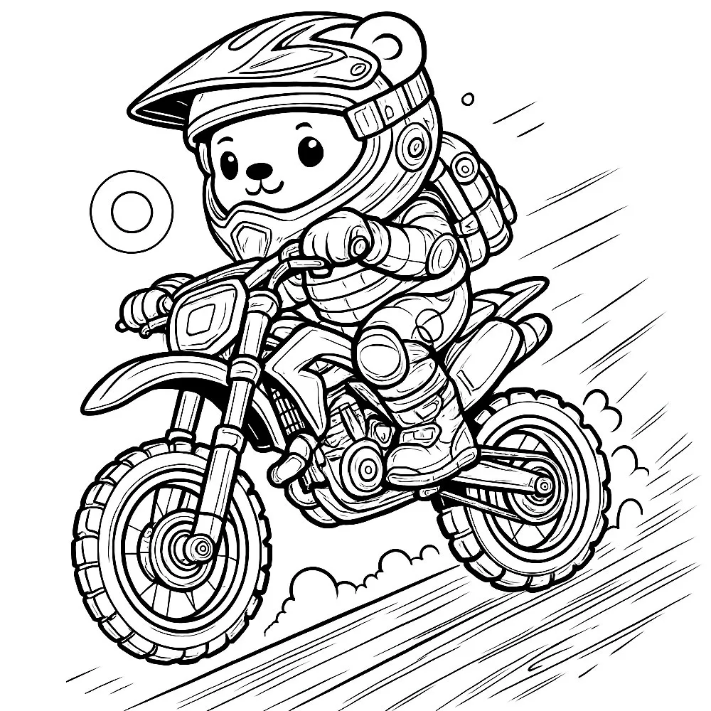 Pilote moto enfant