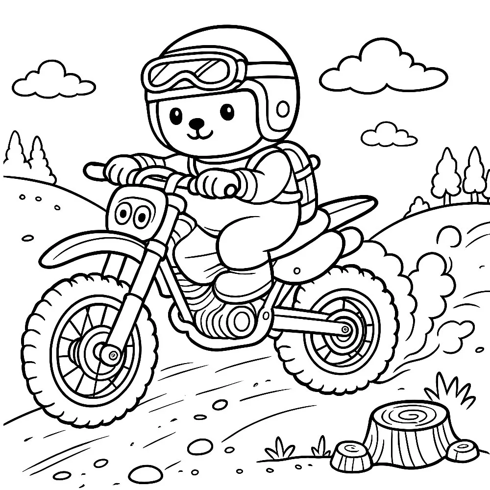 Pilote d'enduro moto