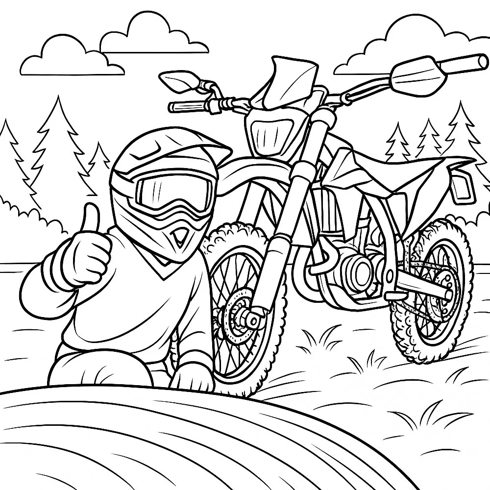Pilote enduro moto
