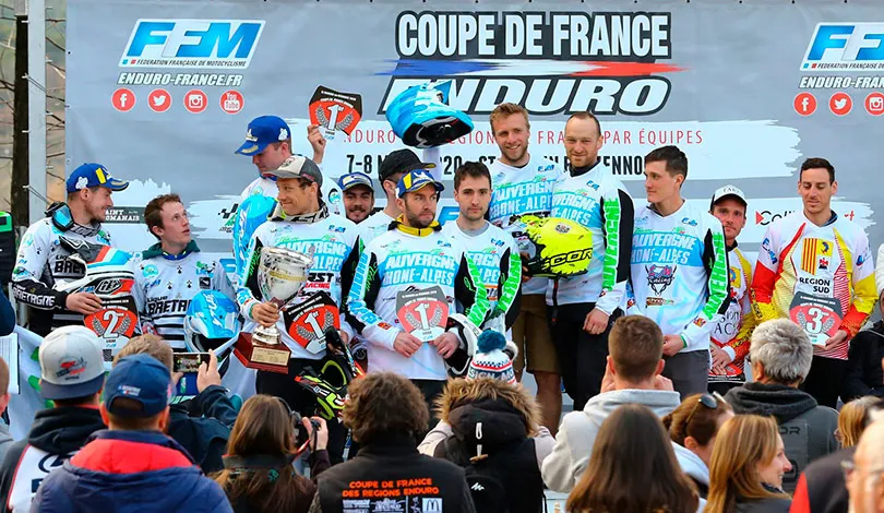 podium pilotes coupe de France enduro 2020