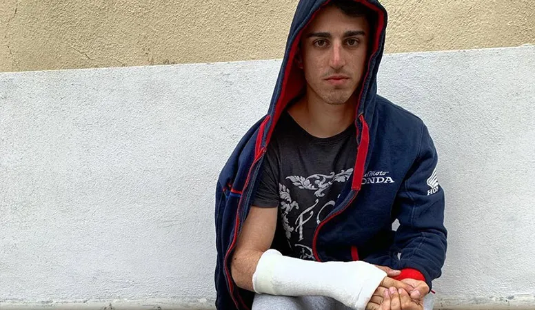 davide soreca blessure main