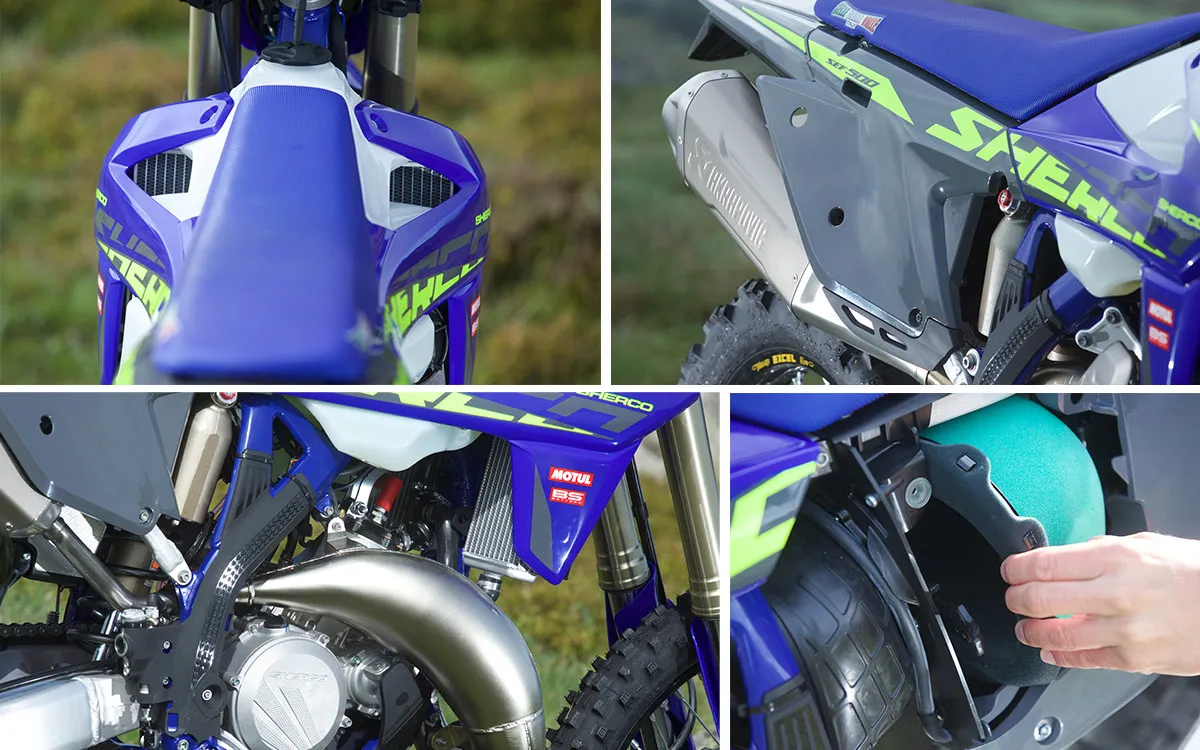 details motos sherco enduro 2025