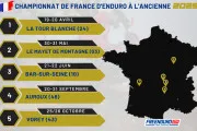 Calendrier championnat de France d'Enduro à l'Ancienne 2025