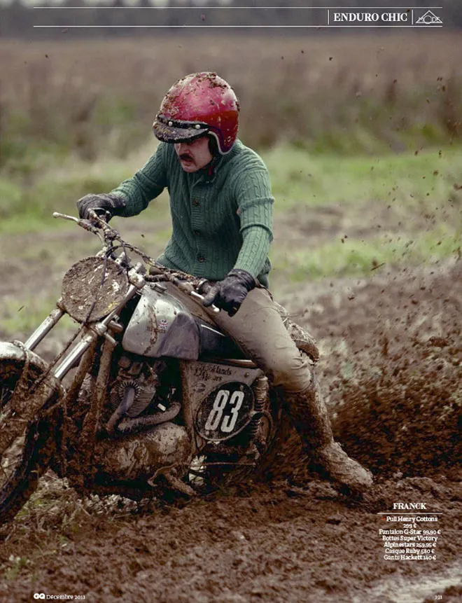 le retour de la moustache pour les pilotes d'enduro enduro old scool