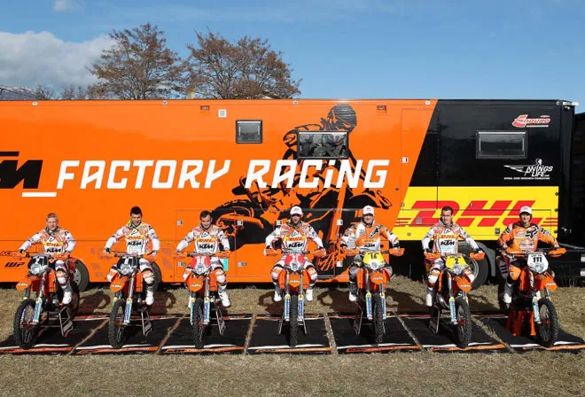 Team KTM enduro 2012