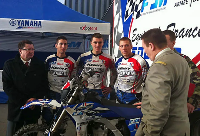 equipe enduro armée de Terre FFM Yamaha