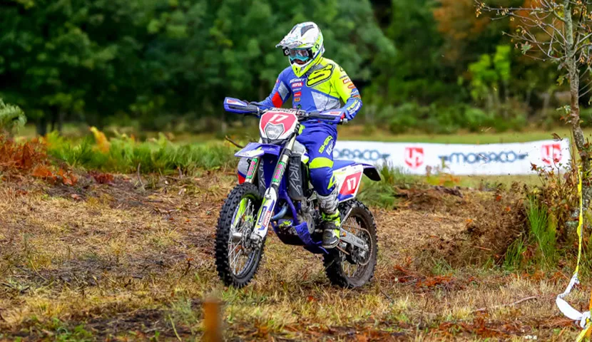 Seconde place à 25secondes de Loïc Larrieu pour Théo Espinasse espinasse enduro saint agreve J1 2020