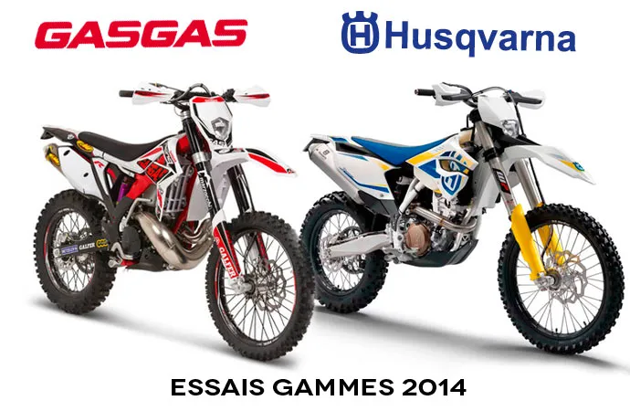 Essais moto Husqvarna 2014 et gasgas enduro 2014