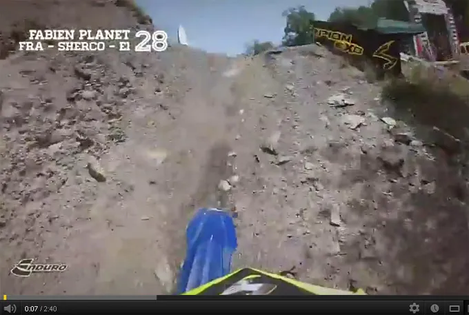 enduro : Fabien planet vidéo Gopro