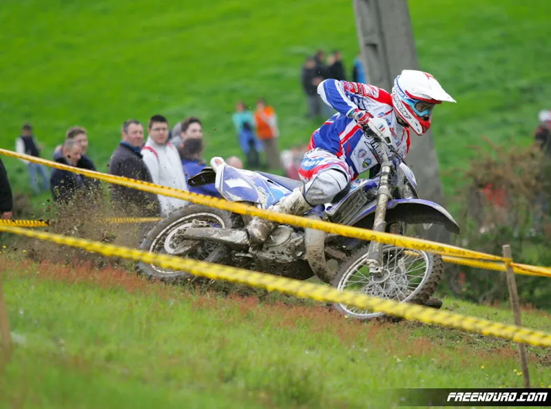 Kevin à Réquita lors de l'ouverture du CDF photo Kevin Rohmer pilote enduro Yamaha EEAT