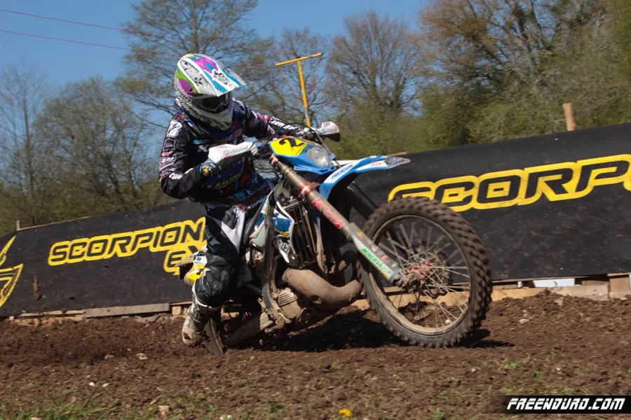 Alban Duaphin faisait ses début en catégorie E3 Alban Dauphin pilote enduro France