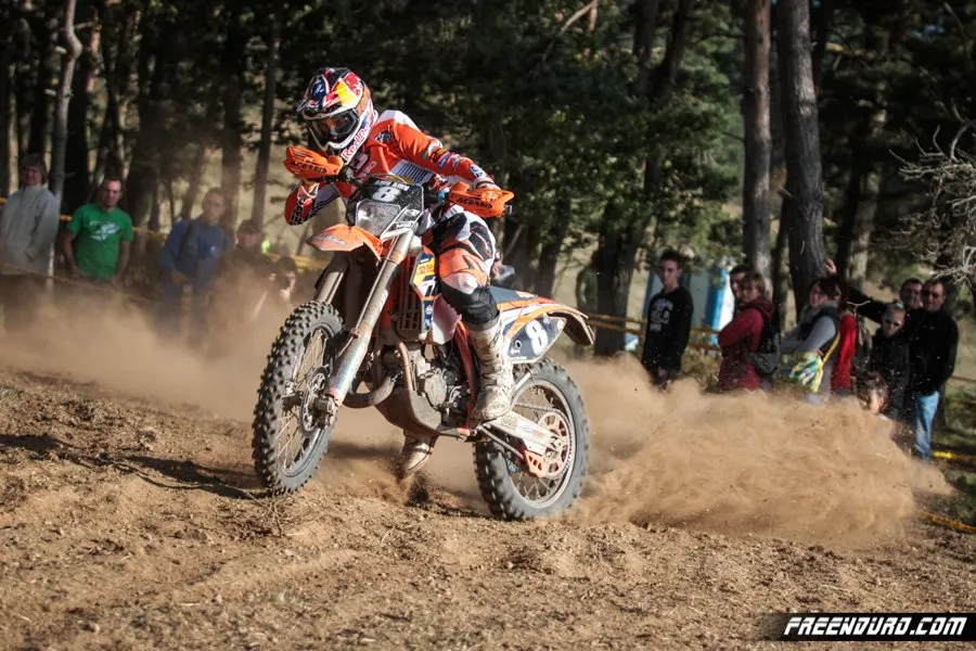Antoine Méo pilote moto enduro 125 KTM Vorey