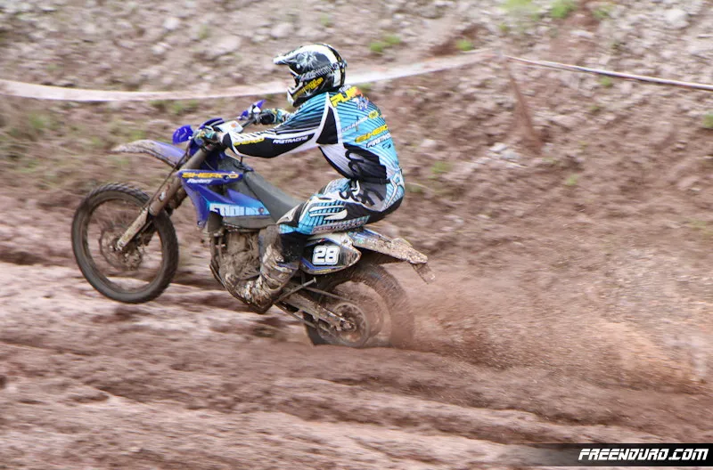 Fabien Planet  sur la Sherco dans la dernière spéciale du Samedi