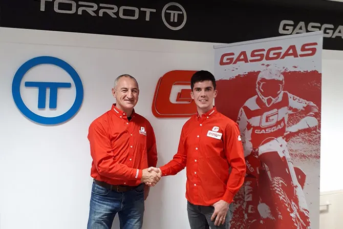 Giovani Sala et sa nouvelel recrue Daniel McCanney gio sala et mccanney gasgas 2018