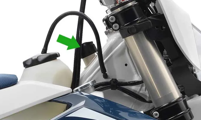 Aperçu du bouchon d'accès au réservoir d'huile pour le graissage séparé graissage separe husqvarna
