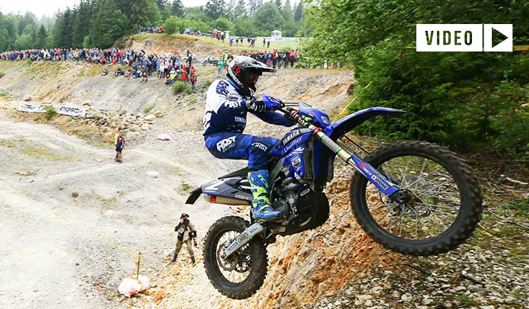 Julien Gauthier le plus rapide en E1 guathier enduro france J1 moirans