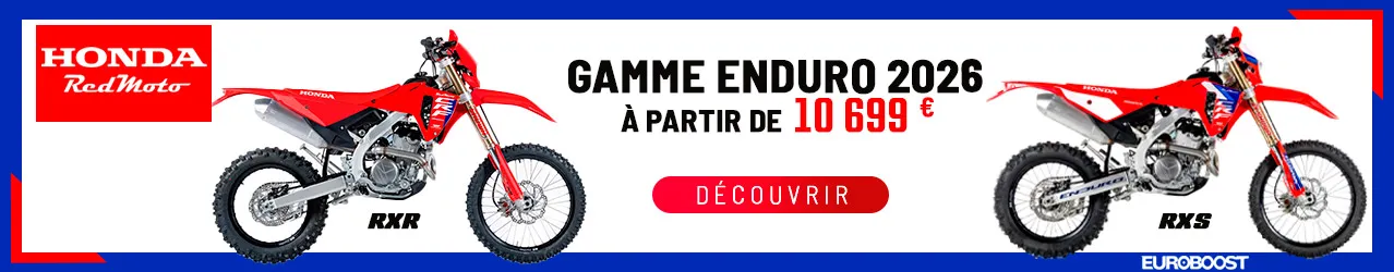 tarifs Honda enduro 2026 