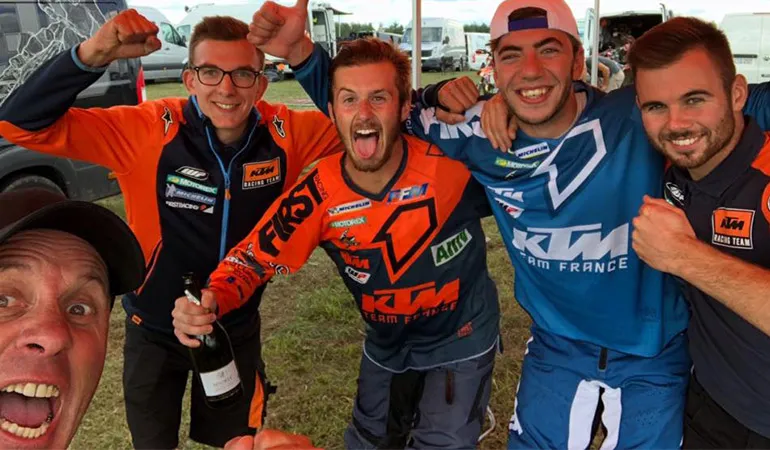 hugo blanjoue Thomas dubost pilotes moto enduro KTM France