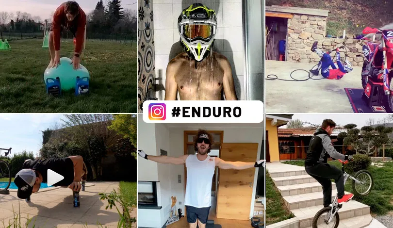 Instragram pilote enduro pérideo covid