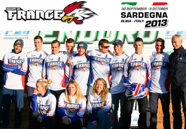 Les equipes de France enduro pour les 6 jours 2013