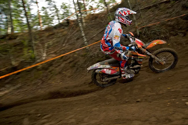 Kurt Caselli sur 450 KTM toujours en tête de la catégorie E2