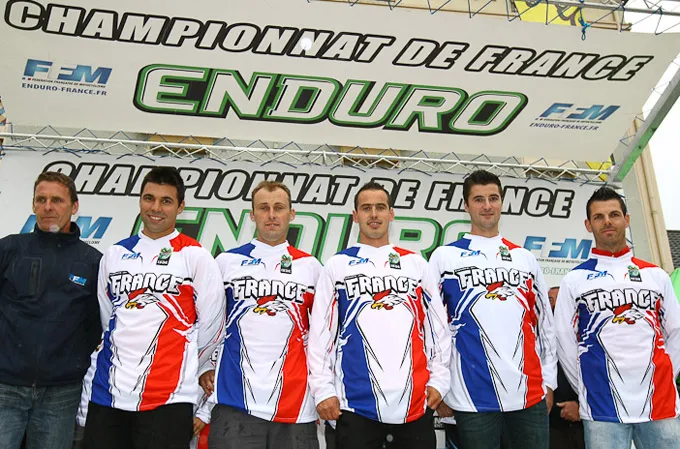 Pilotes équipes de France enduro 2012 ISDE