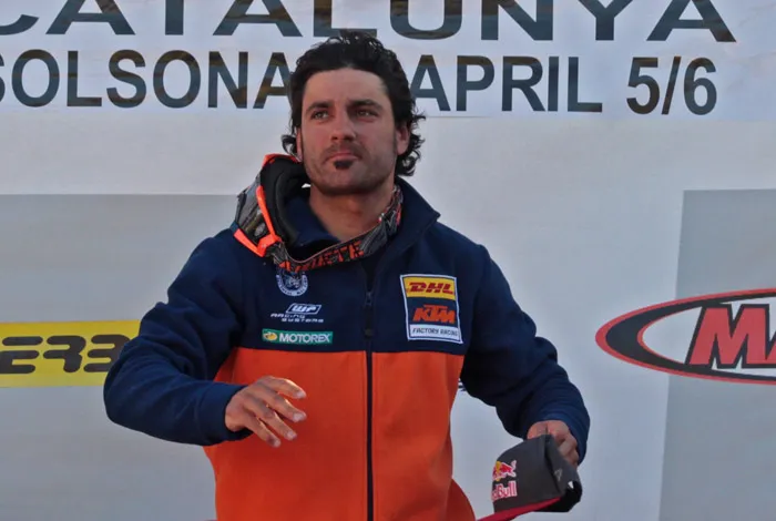 Ivan cervantes pilote enduro chez KTM Farioli 
