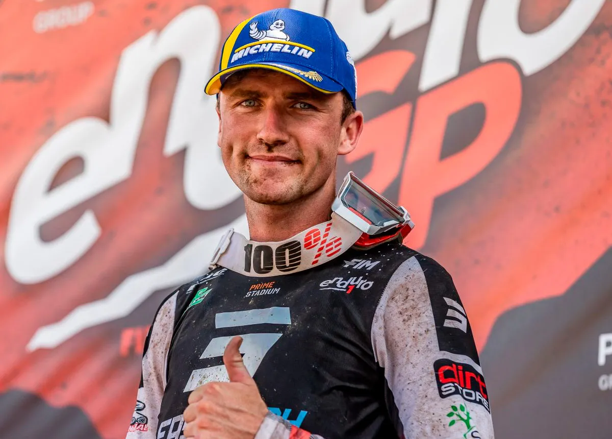 Jamie McCanne podium EnduroGP