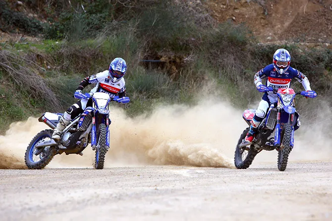 Jeremy et Loïc Larrieu #4 jeremy joly loic larrieu yamaha enduro