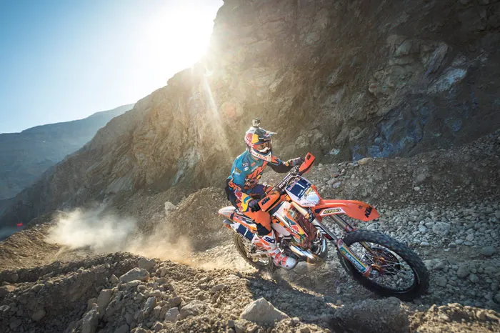 Jonny Walker le pilote KTM plus rapide lors du prologue d el"Erzberg 2015
