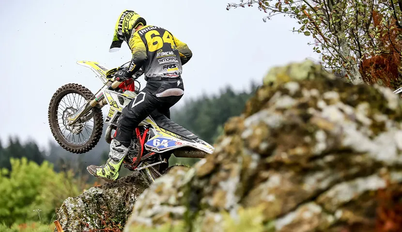 Kilian Irigoyen vainqueur en Junior 3 Kilian Irigoyen pilote enduro