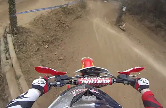 vidéo gopro Honda 450 CRF enduro david Knight