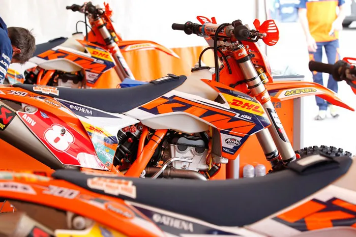 La KTM du team enduro Factory  d'Antoine Méo 