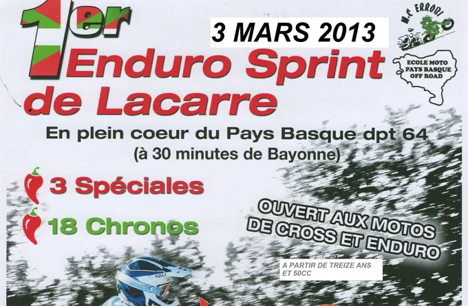 enduro sprint moto 2013