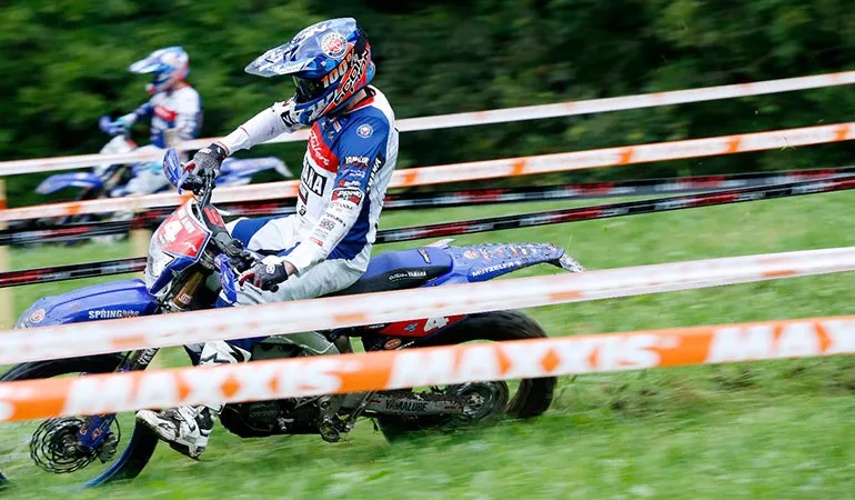 Larrieu 5ème en EnduroGp et second en E2 loic larrieu yamaha enduro 1