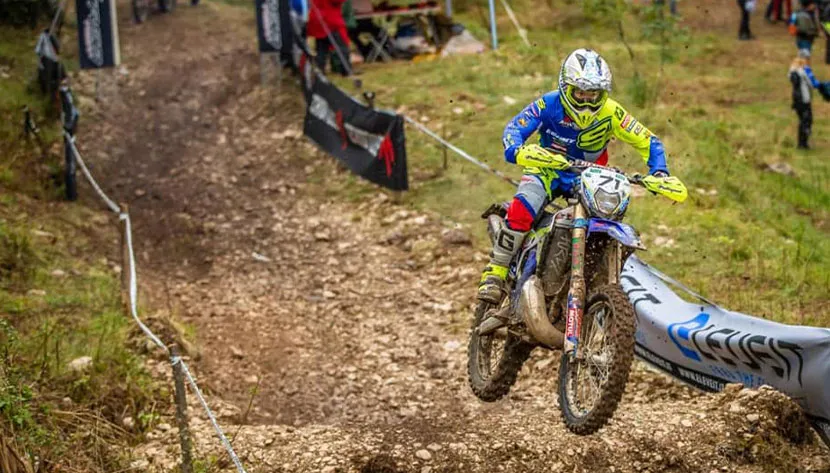 Le jeune Bege Antoine Magain signe son tout premier podium Sénior en mondial magain enduroGP italie J2 2020